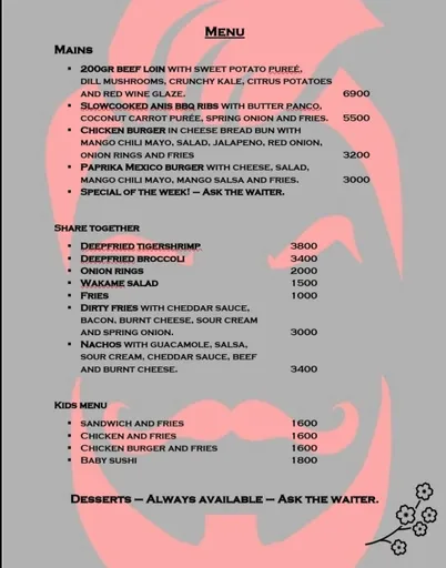 Jötunn restaurant menu 4